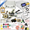 Beginner Tattoo Machine Kit, conjunto completo de profissionais artesanais Tattoo Equipment,